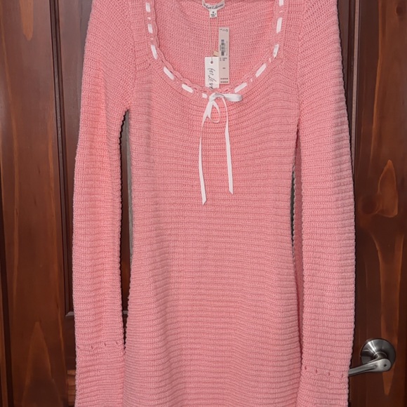 For Love And Lemons Blush Knit Mini Dress - Picture 2 of 3